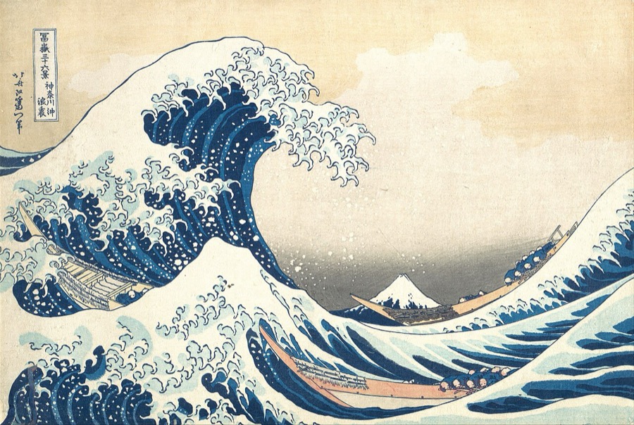 The Great Wave off Kanagawa - Hokusai, 1831