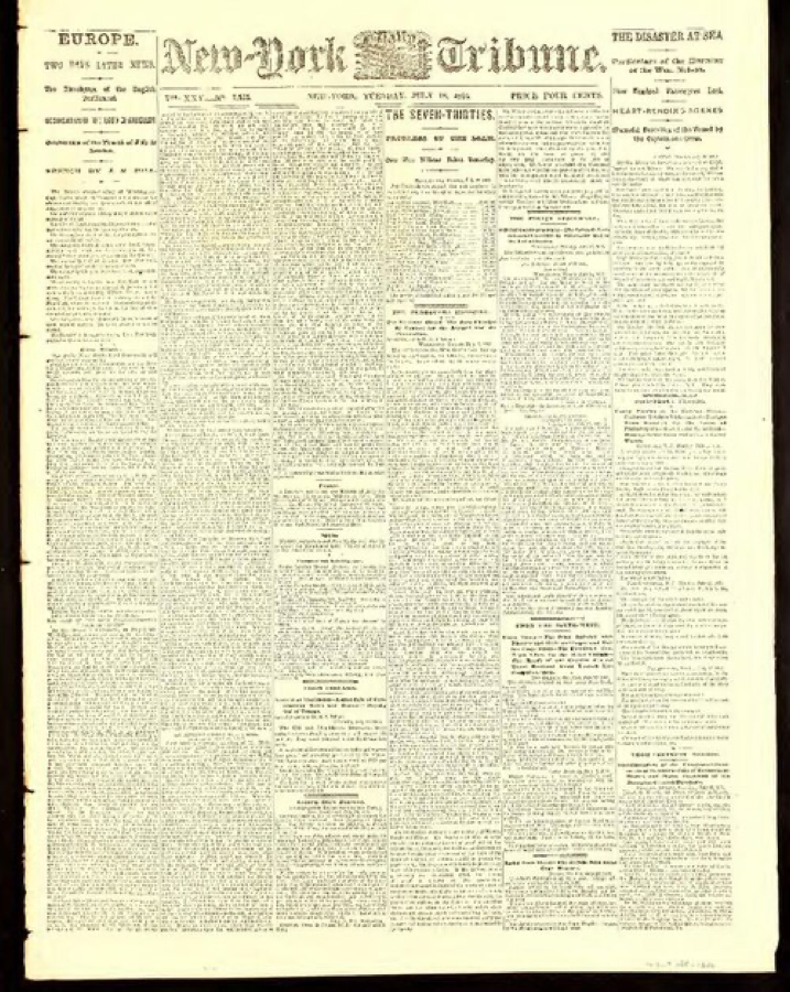 New-York Daily Tribune, 1865