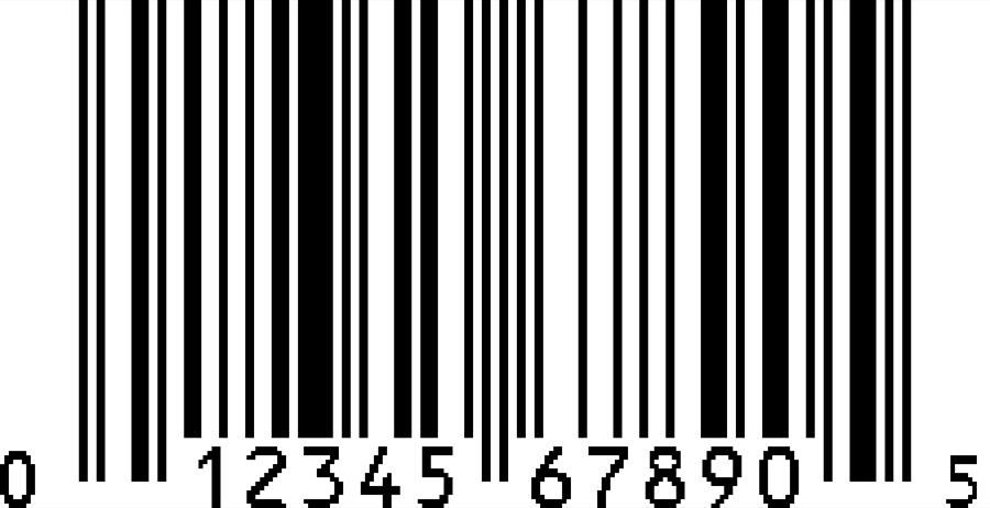 UPC-A grocery barcode